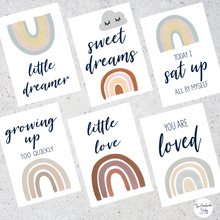 Load image into Gallery viewer, Boho Rainbow Baby Milestone Cards