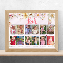 Load image into Gallery viewer, Fairy Garden First Year Photo Collage