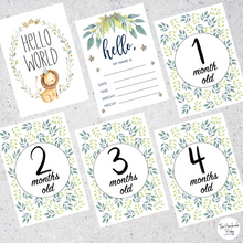 Load image into Gallery viewer, Safari Baby Milestone Cards