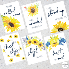 Load image into Gallery viewer, Sunflower Baby Milestone Cards