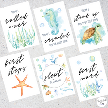 Load image into Gallery viewer, Under the Sea Baby Milestone Cards