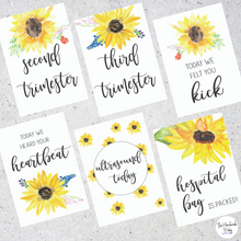 Load image into Gallery viewer, Sunflower Pregnancy Milestone Cards