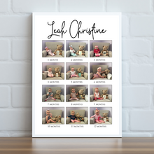 Load image into Gallery viewer, Baby's First Year Photo Collage