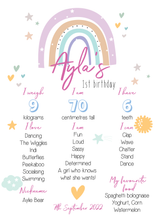Load image into Gallery viewer, Sweet Rainbow Birthday Board
