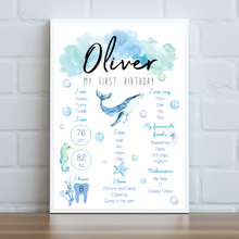 Load image into Gallery viewer, Under the Sea Birthday Board