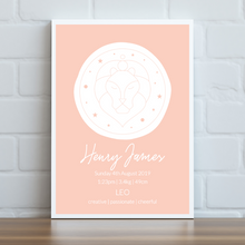 Load image into Gallery viewer, Zodiac Signs - Personalised Print
