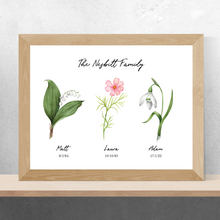 Load image into Gallery viewer, Family Birth Month Flowers