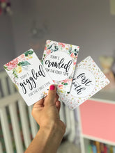 Load image into Gallery viewer, Pink Floral Baby Milestone Cards