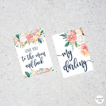Load image into Gallery viewer, Pink Floral Baby Milestone Cards