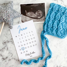 Load image into Gallery viewer, Pregnancy Due Date Announcement Cards