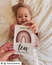 Load image into Gallery viewer, Boho Rainbow Baby Milestone Cards