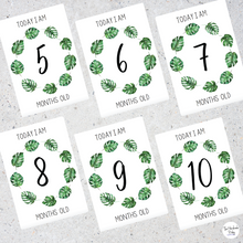 Load image into Gallery viewer, Tropical Baby Milestone Cards
