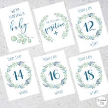 Load image into Gallery viewer, Floral Pregnancy Milestone Cards
