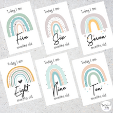Load image into Gallery viewer, Sweet Rainbow Baby Milestone Cards
