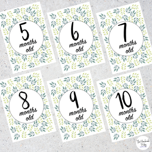 Safari Baby Milestone Cards