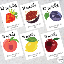 Load image into Gallery viewer, Pregnancy Cards - Week by week
