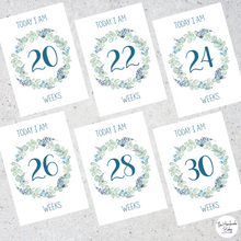 Load image into Gallery viewer, Floral Pregnancy Milestone Cards
