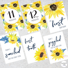 Load image into Gallery viewer, Sunflower Baby Milestone Cards
