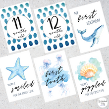 Load image into Gallery viewer, Under the Sea Baby Milestone Cards
