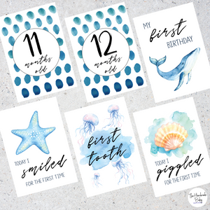 Under the Sea Baby Milestone Cards