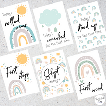 Load image into Gallery viewer, Sweet Rainbow Baby Milestone Cards
