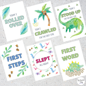 Dinosaur Baby Milestone Cards