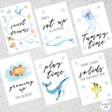 Load image into Gallery viewer, Under the Sea Baby Milestone Cards
