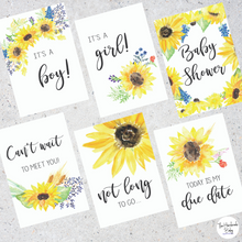 Load image into Gallery viewer, Sunflower Pregnancy Milestone Cards
