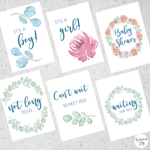 Floral Pregnancy Milestone Cards