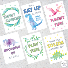 Load image into Gallery viewer, Dinosaur Baby Milestone Cards
