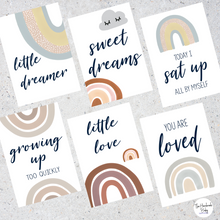 Load image into Gallery viewer, Boho Rainbow Baby Milestone Cards
