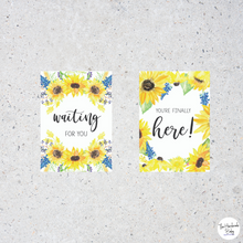 Load image into Gallery viewer, Sunflower Pregnancy Milestone Cards

