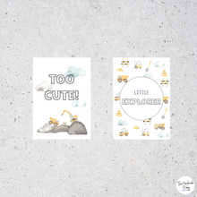 Load image into Gallery viewer, Construction Baby Milestone Cards
