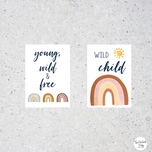 Load image into Gallery viewer, Boho Rainbow Baby Milestone Cards
