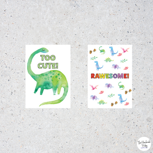 Dinosaur Baby Milestone Cards