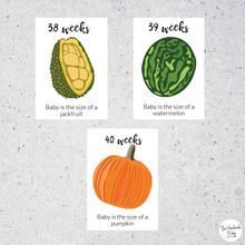 Load image into Gallery viewer, Pregnancy Cards - Week by week
