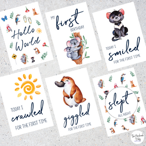 Australian Baby Milestone Cards