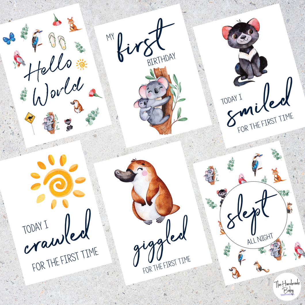 Australian Baby Milestone Cards