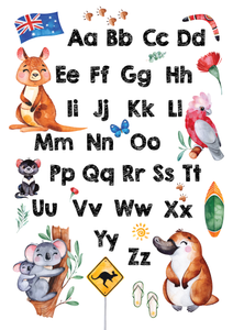 Australian Alphabet Print