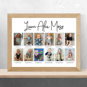 Baby's First Year Photo Collage