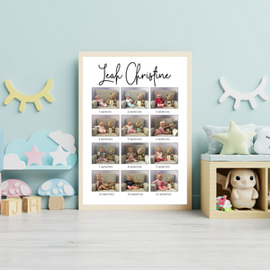 Baby's First Year Photo Collage