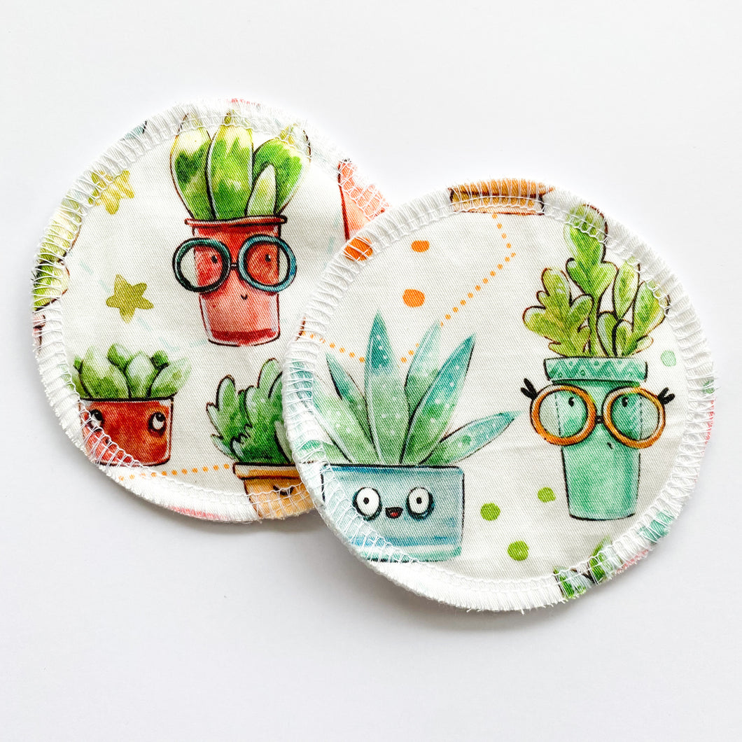 Reusable Breat Pads - Succulent