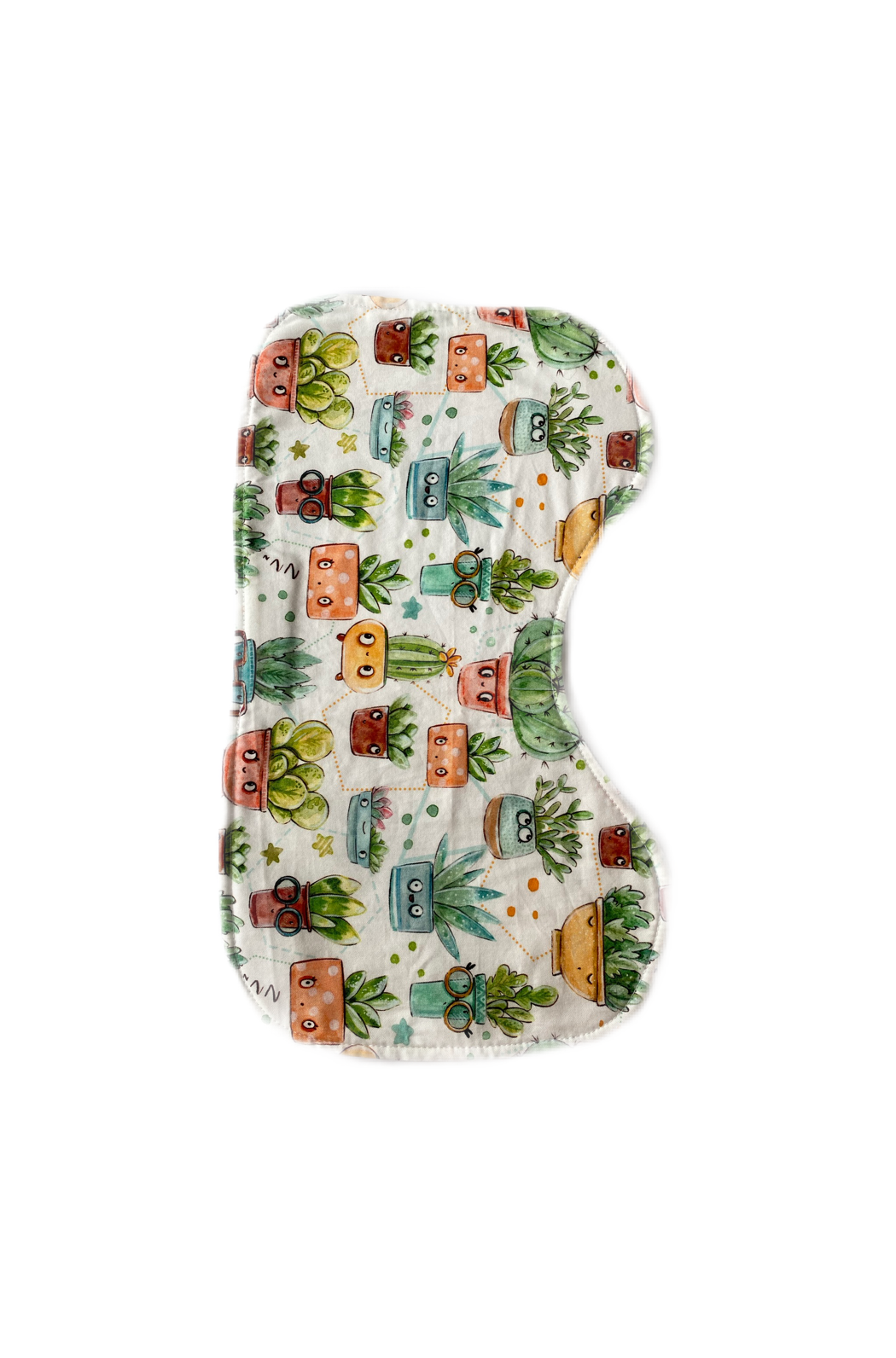 Succulents Burp Cloth