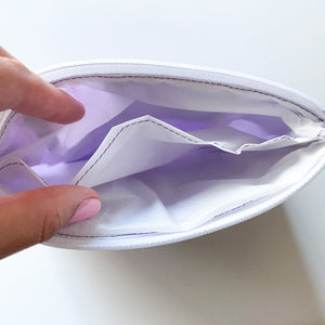 Waterproof Bag - Purple Patchwork Design