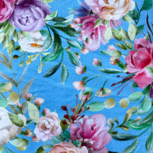 Load image into Gallery viewer, Blue Zara Swaddle &amp; Headband

