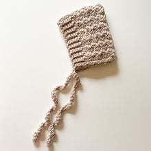 Load image into Gallery viewer, Newborn Bonnet - Bell Style - Stone
