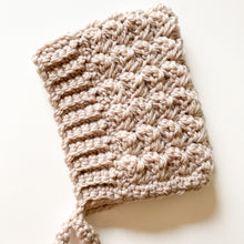 Load image into Gallery viewer, Newborn Bonnet - Bell Style - Stone
