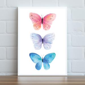 Three Butterflies Print