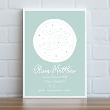 Load image into Gallery viewer, Zodiac Signs - Personalised Print
