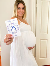 Load image into Gallery viewer, Purple Floral Pregnancy Milestone Cards
